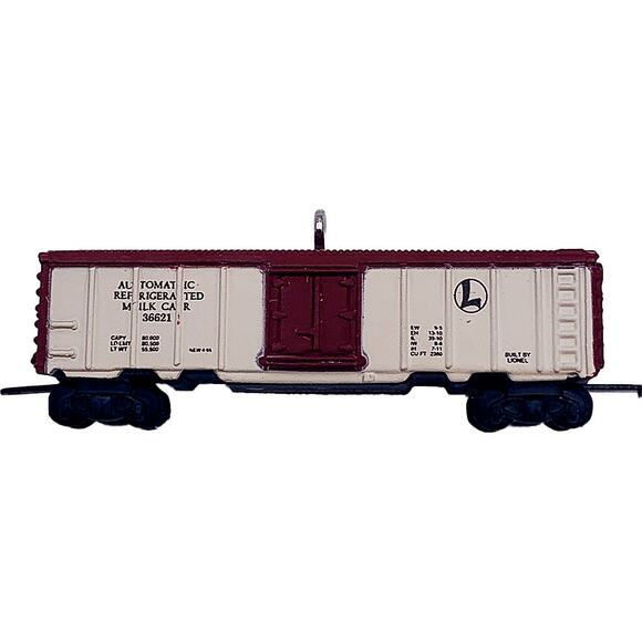 2000 Hallmark Keepsake Lionel 746 Horse Car/Milk Car Tree Ornament Set in Box - Picture 1 of 5